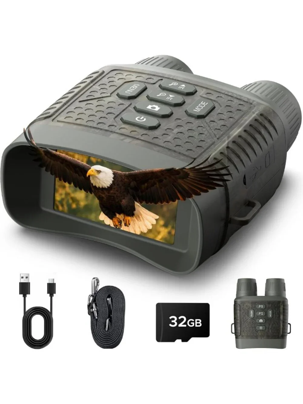 4K Night Vision Goggles with 10X Zoom, 3